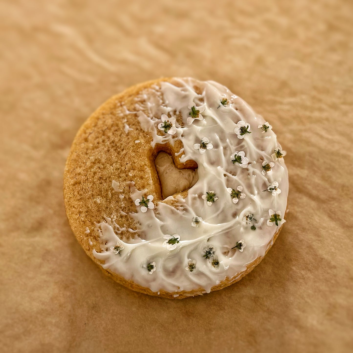 Lemon Curd Ganache Sandwich Cookies