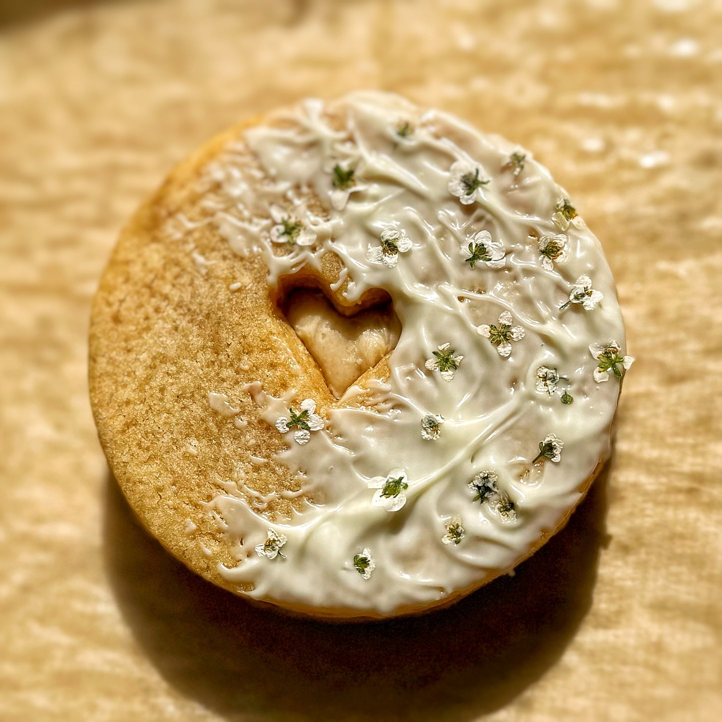 Lemon Curd Ganache Sandwich Cookies