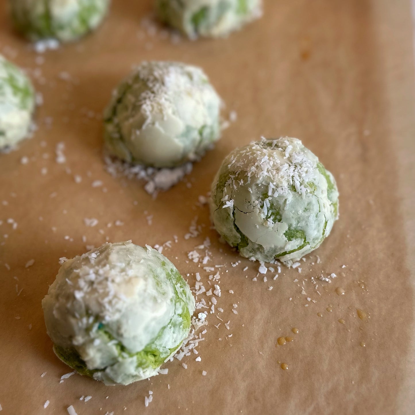 Pandan Coconut Cookies (Ondeh-Ondeh Cookies)